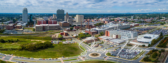 Aerial view of Winston-Salem, NC