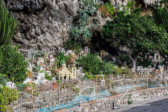 Artist representation of the Amalfi Coast