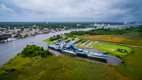 Aerial views of Wilmington, NC