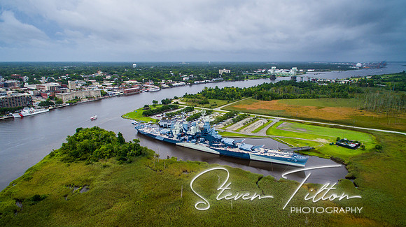 Aerial views of Wilmington, NC