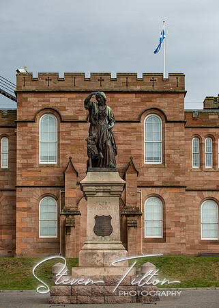 Flora Macdonald statue at the Inverness Castle