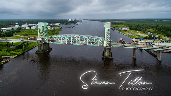 Aerial views of Wilmington, NC
