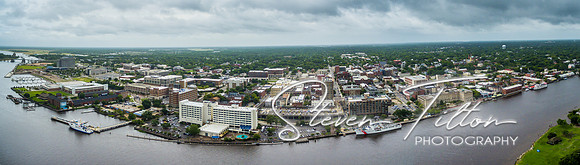 Aerial views of Wilmington, NC