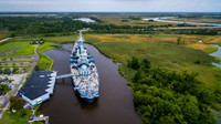 Aerial views of Wilmington, NC
