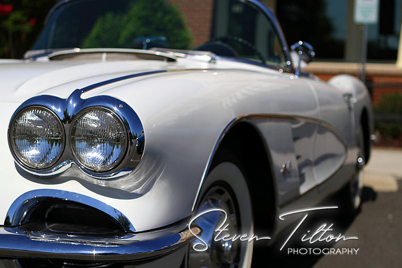 White Vintage Corvette