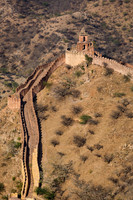 Great wall of Amer-Jaipur viewed from Jaigarh Fort