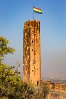 Jaigarh Fort watchtower and flag