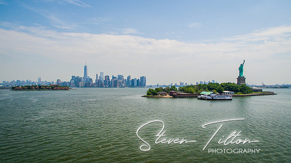 Aerial views from Liberty State Park, NI
