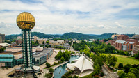 Aerial view of Knoxville, TN