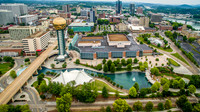 Aerial view of Knoxville, TN