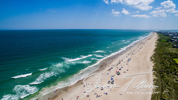 Aerial view of Wrightsville Beach, NC