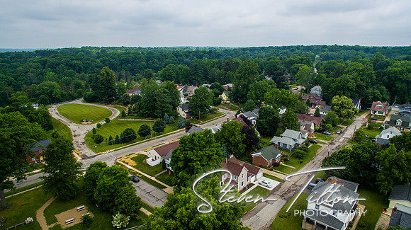 Aerial views of Wooster, OH