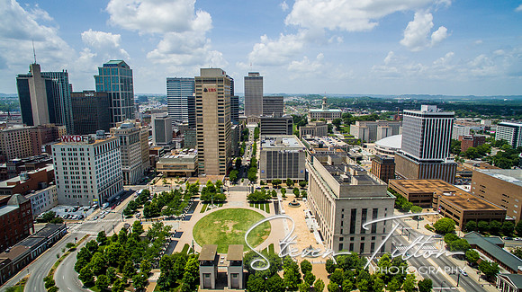 Aerial view of Nashville, TN