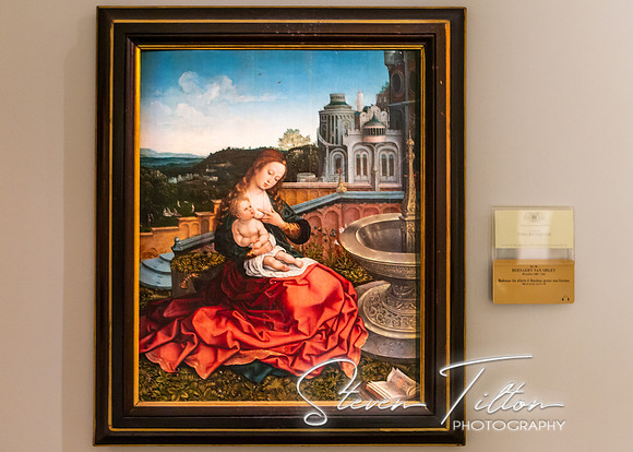 The Madonna Nursing the Child by the FountainBernard van Orleyc