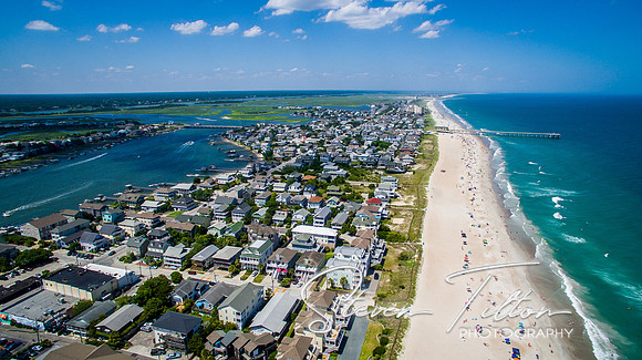 Aerial view of Wrightsville Beach, NC