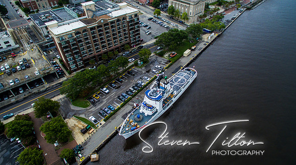 Aerial views of Wilmington, NC
