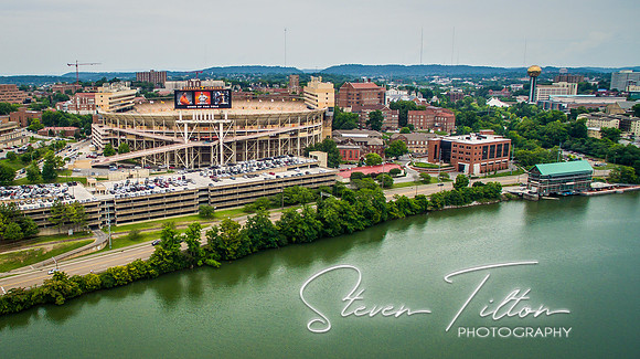 Aerial view of Knoxville, TN