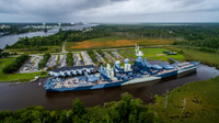 Aerial views of Wilmington, NC