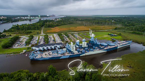 Aerial views of Wilmington, NC