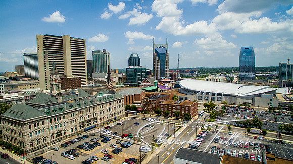 Aerial view of Nashville, TN