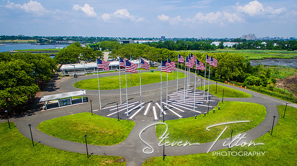 Aerial views from Liberty State Park, NI