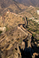 Great wall of Amer-Jaipur viewed from Jaigarh Fort