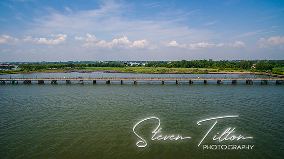 Aerial views from Liberty State Park, NI