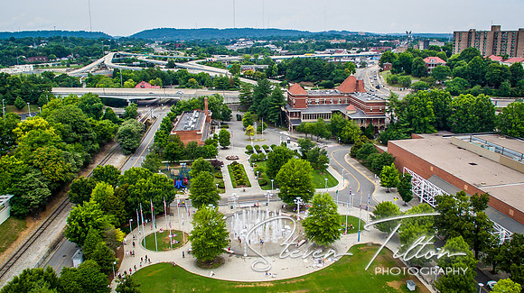 Aerial view of Knoxville, TN