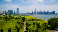Aerial views from Liberty State Park, NI