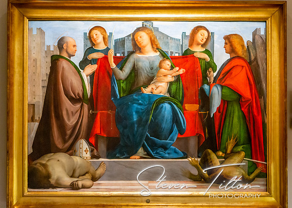 The Madonna Enthroned with Saint Ambrose and Saint MichaelBarto