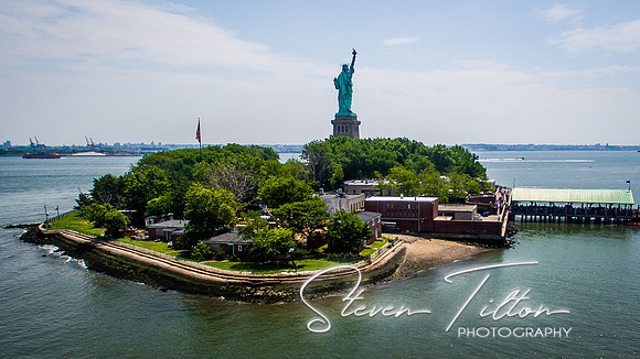 Aerial views from Liberty State Park, NI