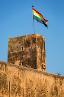 Jaigarh Fort watchtower and flag