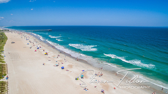 Aerial view of Wrightsville Beach, NC